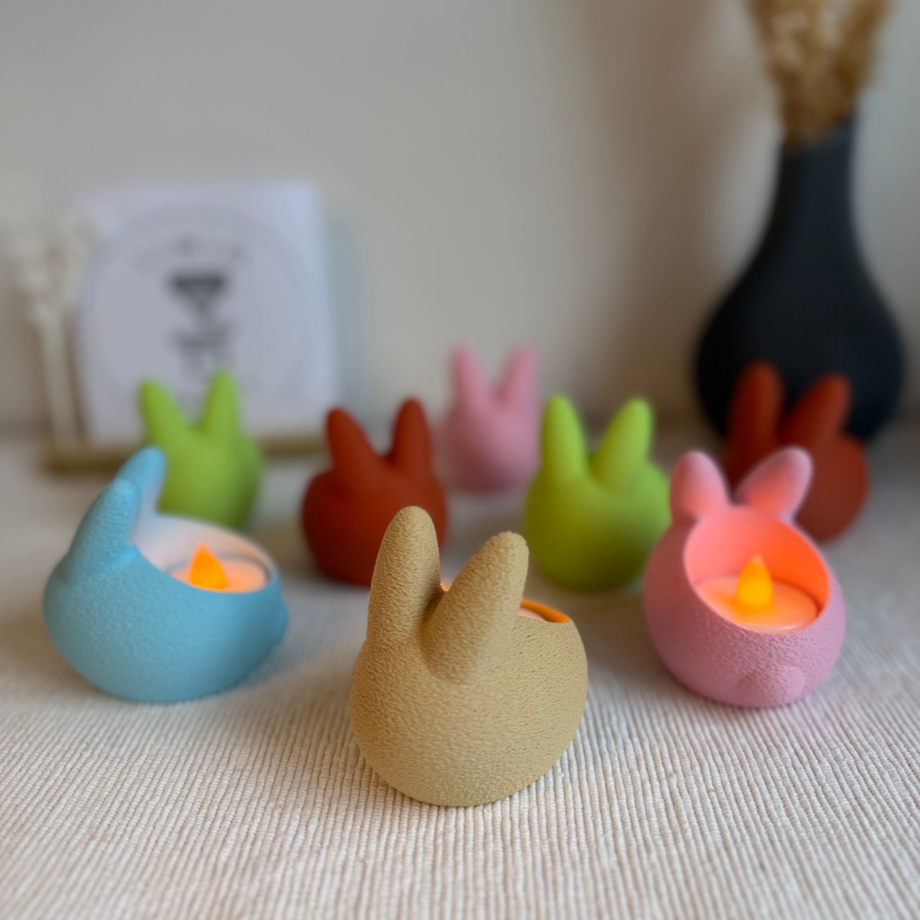 Osterhase Teelichthalter